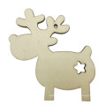 Creative wooden reindeer elk Christmas tree pendant home decoration handmade DIY pendant